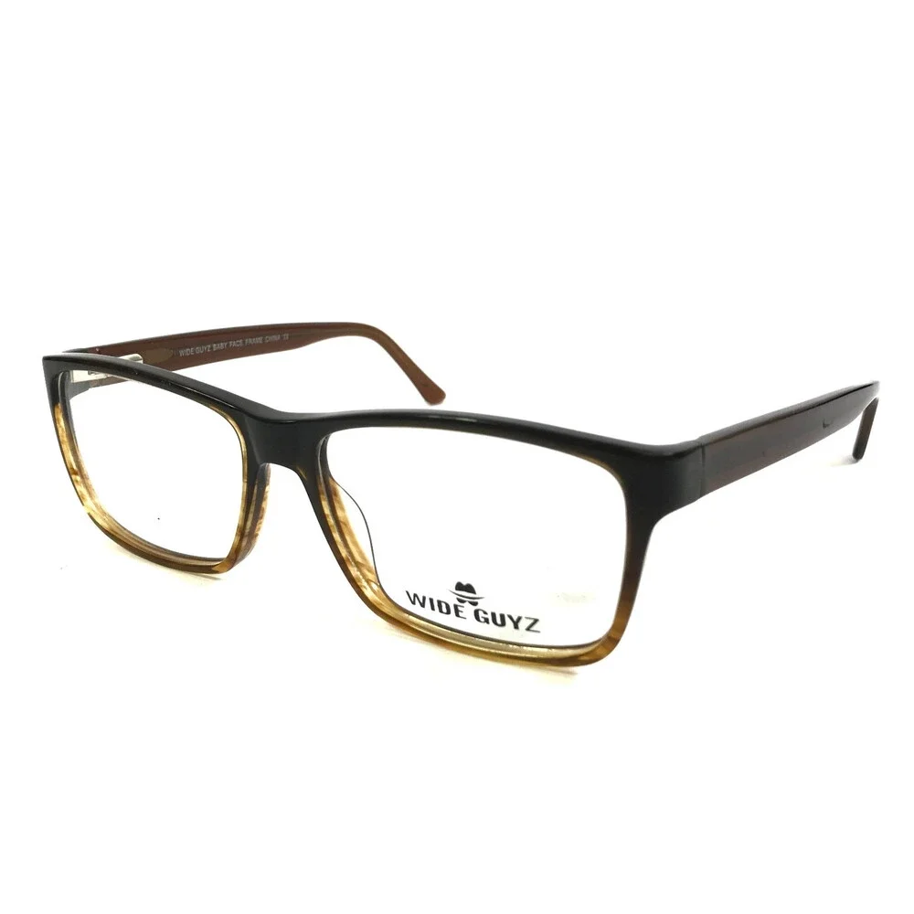 Wide Guyz Eyeglasses Frames BABY FACE BRN FADE Brown Fade Rectangle 57-16-150